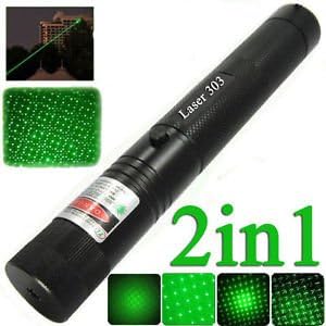KYUIOP G303 Green Pointer Pen Adjustable Focus 532nm Lazer Visible Beam Burn 303 Laser+18650 Battery(US Shipping. 3-6 days delivery)
