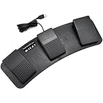 iKKEGOL Mechanical USB Foot Control Action Three 3 Triple Switch Pedal HID free Drive for Game Keyboard Mouse PC laptop
