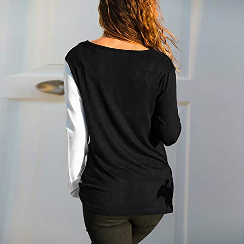 image for GOVOW Off Shoulder Sweaters for Women Black and White Plus Size Winter