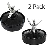 Pushingbest 2PCS Replacement Blade Assembly 7 Fins for Nutri Ninja Auto iQ BL642 BL482 BL642Z NN102 BL2013 Nutri Ninja Blender Auto iQ 7 Fins Bottom Blade