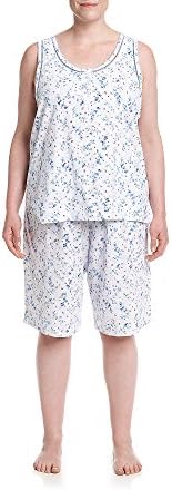 KN Karen Neuburger Plus Size Printed Pajama Set 3X
