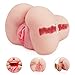Masturbator Pussy Ass Sex Doll for Men - Adorime 3D Realistic Tight Vagina Anus Butt Adult Sex Toys for Male Masturbation, Lifelike Virgin Big Booty Labia Clitoris with 2 Holes(Size:5.6