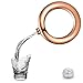 Amzwt Bangle Flask Wine Flasket Bracelet Best (3.5oz Rose Gold with Rhinestones Lid)