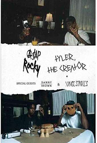 MZCYL Canvas Painting Tyler The Creator And A$Ap Rocky Funny Music Pop Art Poster Home Decor 40Cmx60Cm Without Frame