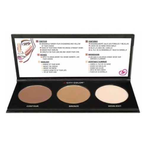 (3 Pack) CITY COLOR Contour Effects 2 Palette - Natural Tone