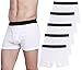 CYZ Men's 5-Pack Comfortable Cotton Boxer Brief-White-L