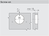 Blum 8 Pcs Clip Top Blumotion 110° Hinge Nickel 71MB3550 Standard Full Overlay view 3