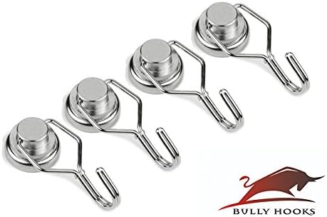 Magnetic Hooks Heavy Duty, Strong Powerful Neodymium Magnet Hooks 30lb, Swivel Swing Magentic Hangers, Great for Industrial, Home Kitchen Refrigeratior Fridge Organization and Storage.