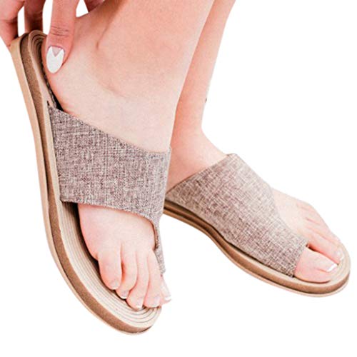 Walking Shoes,Londonyâ€ Womens Open Toe Gladiator Flat Sandals Slingback Ankle Strap Casual Beach Roman Summer Shoes Khaki