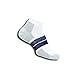 Thorlos 84 N Max Cushion Running Low Cut Socks, White/Navy, Large