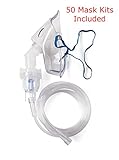(5) Pack Disposable Aerosol Vaporizer Kit with Mask and Tubing, Treats Asthma