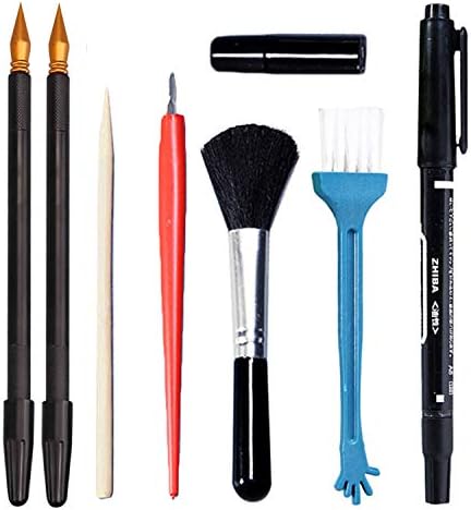 Sketch Pen Tools,Sketch Pen Set with Sketch Coloring Pen Bamboo Sticks Sketch Pen Black Brush 8Pcs
