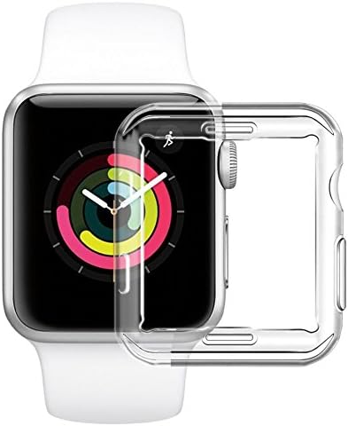 Apple Watch Case 42mm, Ultra-thin Full Coverage TPU iWatch Case, Anti Scratch 0.25mm iWatch Screen Protector for Apple Watch iwatch Nike+ / Edition / Hermès / Series 3 / Series 2