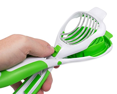 Internet's Best Handy Slicer | Slices Eggs Mushroom Strawberry Kiwi Soft Cheese | Steel Blades | Soft Handle | Kitchen Utensil