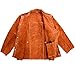 QeeLink Leather Welding Jacket - Flame-Resistant Heavy Duty Work Welder Jackets - Split Cowhide Welding Coat for Men Women (XX-Large)