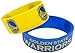 NBA Golden State Warriors Wide Silicone Bracelet, 2-Pack