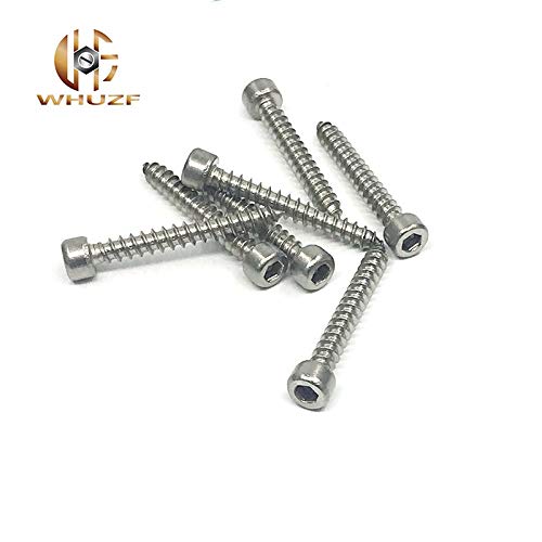 Screws M4/M5/M6L Hexagon Socket Screws Plate with Nickel Wooden Audio Furniture Sliding Door Self Tapping Screws Hardened - (Length: M4x50mm)