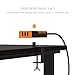 COZOO Clamp Mount Desktop Power Strip with USB 3 port charger station 20W/4.0A and 2 AC Outlet Travel Universal(100-240V) 4.5ft Extension Cord For Desk, Table,Workbench