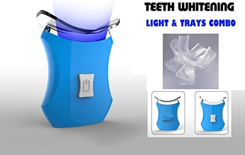 Teeth Whitening Accelerator Light Blue, 6 X More Powerful with 2 Trays- VALUE PACK