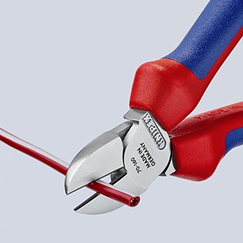 Knipex Seitenschneider verchromt, mit Mehrkomponenten-Hüllen 160 mm 70 05 160 – Bild 6
