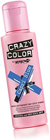 2 x Crazy Color Semi Permanent Hair Colour Dyes by Renbow 100ml Capri Blue 44