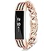 VOMA for Fitbit Alta HR Bands Fitbit Alta Bands for Women Men, Stainless Steel Alta Fit bit Bands Alta Fitbit Bands Fitbit Alta Replacement Bands Wristbands Small Large Chain Rose Gold