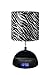 LighTunes LS1000-ZBA-BT Bluetooth Speaker Lamp with Alarm Clock, FM Radio, and USB Charging Port, Zebra Shade