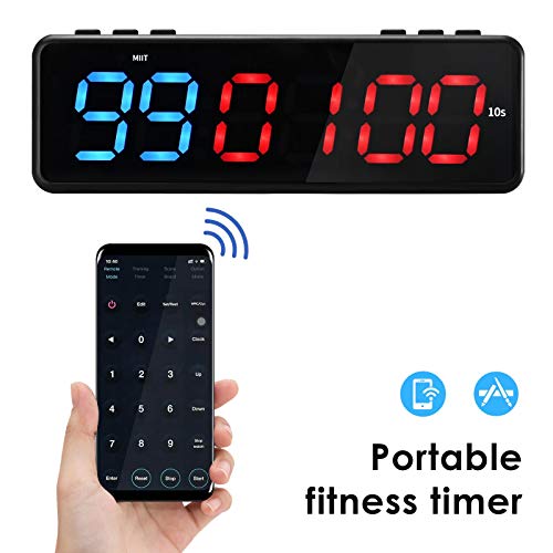 TELAM Mini Fitness Training Timer LED, interval fitness timer met APP Bluetooth Controle voor HIIT Crossfit, Tabata… - Image 3