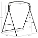 Yaheetech Premium Iron Porch Swing Stand Frame Heavy Duty Outdoor for Gardens/Lawns/Backyards and Patios