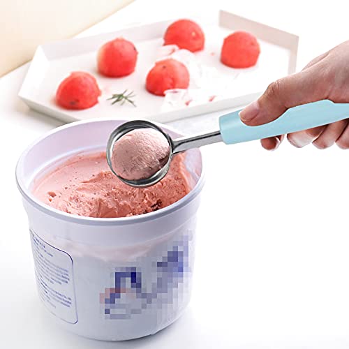 2 Pack Melon Baller Scoop,Stainless Steel Fruit Decoration Carving