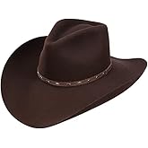 RESISTOL Stetson Briscoe 3X Felt Western Cowboy Hat …