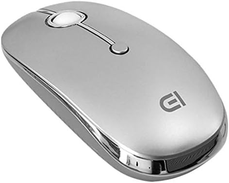 3 Mode 2000DPI Adjustable Mouse,FD i331D Wireless Mice with 2.4G USB Type C Bluetooth (Silver)