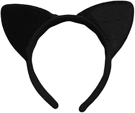 GOLIA Furry Fabric Rounded Cat Tiger Animal Ears Kitty Stretch Headband (A)
