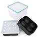 KELLM BPA free flexible Ice Ball Maker and Rubber Sphere Tray Mold Large Whiskey Ice Cube Trays Combo (set of 2)