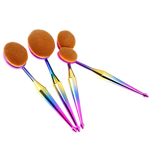 Oval Brushes,Face Makeup Brushes Oval Makeup Brush Set
