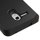 JITTERBUG SMART (5.5inch) Case, LUXCA Designed Armor [Shock Absorption] Drop Protection Hybrid Dual Layer Defender Cover for JITTERBUG SMART (5.5inch) (Black)