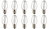 10 Pack 15 Watt 120V Light Bulbs for Scentsy Plug-in, Nighttime Warmer, Wax Melts Scented Candle Wax