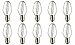 Technical Precision 15W 120V Wax Warmer Replacement Light Bulbs for Scentsy Plug-Ins Himalayan Salt Lamps, Night Light Candle, Wax Melts Scented Candle Wax - E12 Candelabra Base - 10 Pack