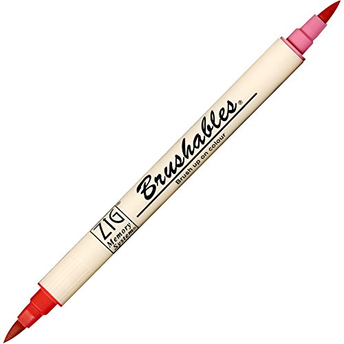 Kuretake Zig BRUSHABLES 24 Coloes set, TWOTONED pen, Twin brush tips