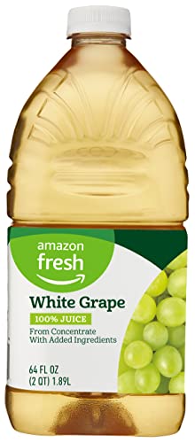 AMAZON FRESH, WHITE GRAPE JUICE, 64 FL OZ