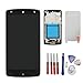 KNONEW Compatible for LG Google Nexus 5 D820 D821 Glass LCD Display Touch Screen Digitizer Assembly Frame Replacement (Black) (Resolution: 1920x1080)