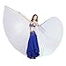Dance Fairy Belly Dance White Colorful Yarn Iridescent Isis Wings