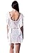 Verabella Women's Fashion Summer Crochet Swimwear Cover Up Beach Dress, White, L/XL