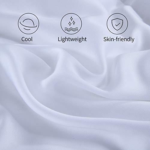 HOMBYS Lightweight Cooling Eucalyptus, Viscose Made from Bamboo Fill Tencel Comforter, 100