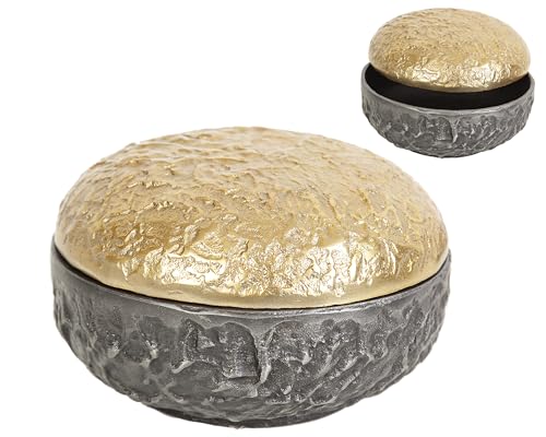 CAJA ALUMINIO NEGRO/DORADO