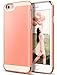 iPhone 6S Case, Caseology [Savoy Series] Chrome / Microfiber Slider Case [Coral Pink] [Premium Rose Gold] for Apple iPhone 6S (2015) & iPhone 6 (2014) - Coral Pink