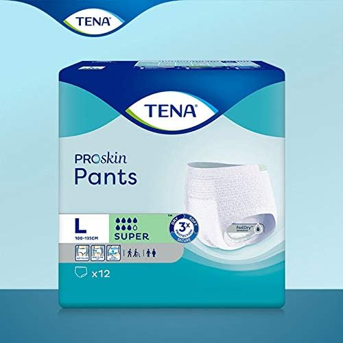 TENA Large Super Pants, 12 Pants, White - Image 3