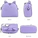CMK Trendy Kids Cute Little Girls Cat Purse for Toddler Kids Mini Backpack Bags with Bows (82003_Purple), regular