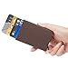 ManChDa RFID Money Clip Blocking Credit Business Card Holder Aluminum Pop-up Card Case Men Slim Money Slim Mini Wallet Brown