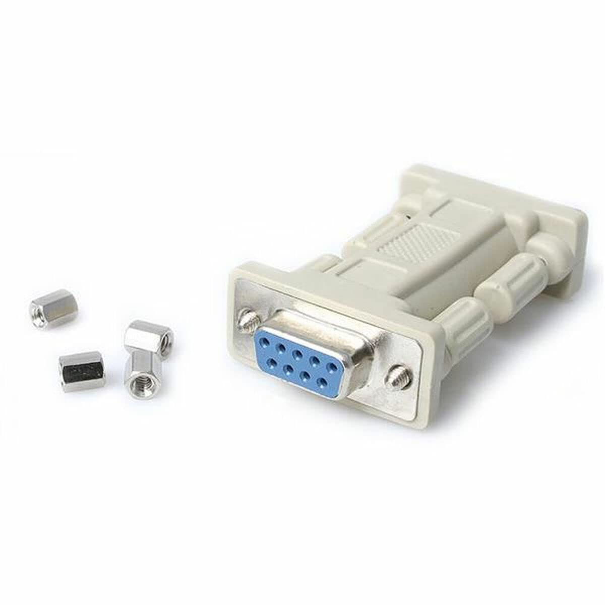 StarTech.com NM9FF DB9 RS232 Serial Null Modem Adapter, F/F, Null Modem Adapter, DB-9 (F) to DB-9 (F), White